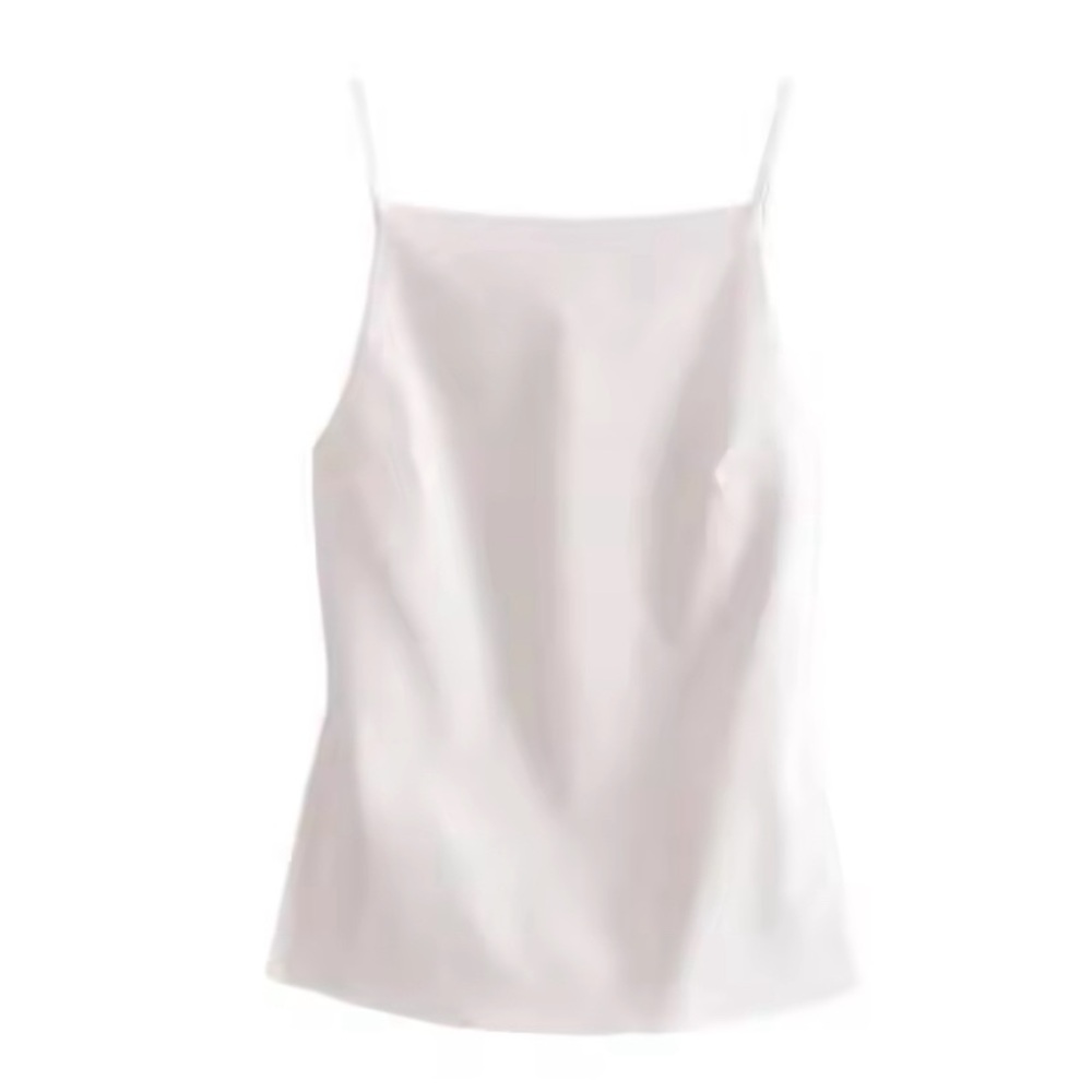 🌿 Zara Backless White Tank